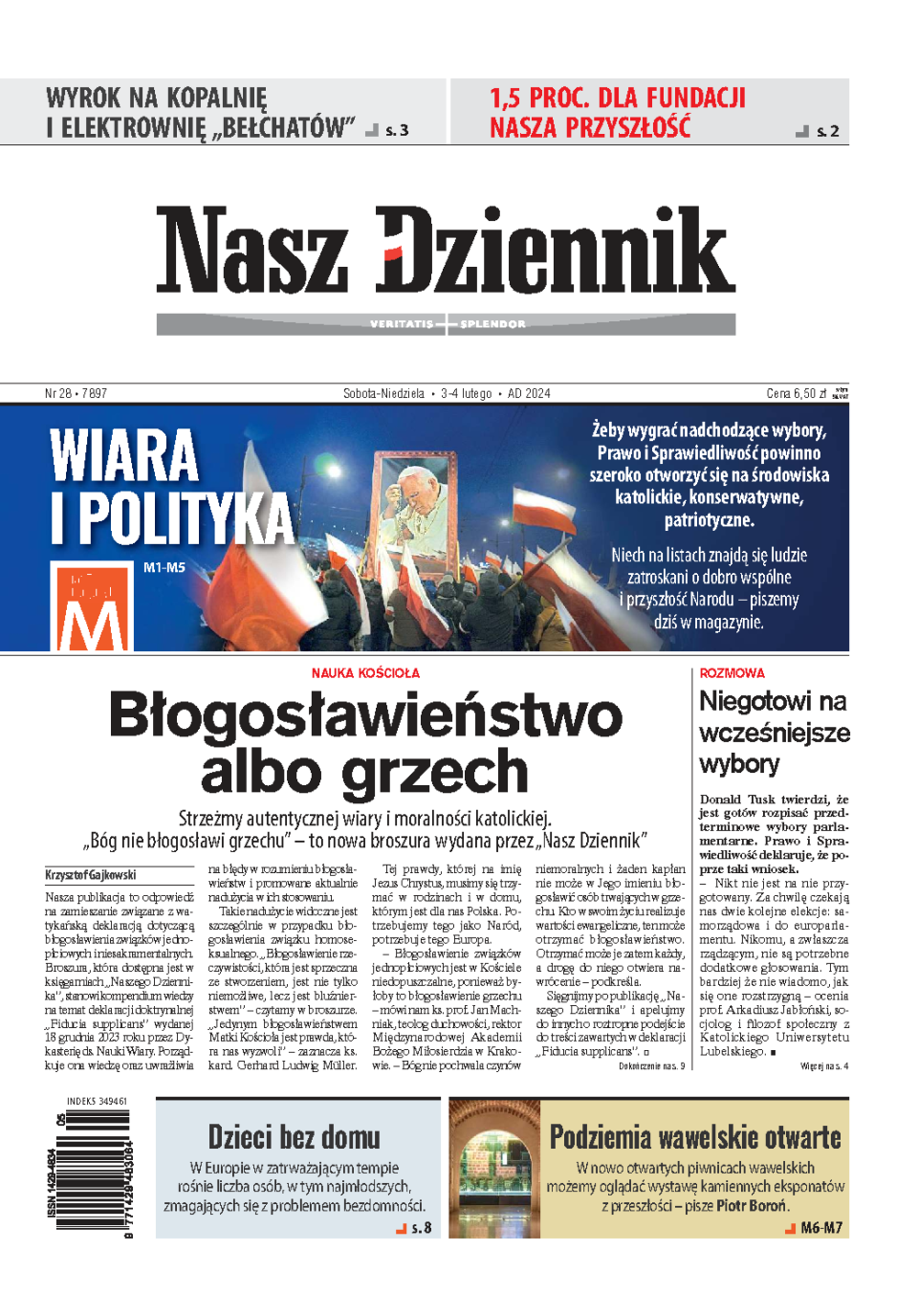 Nasz Dziennik z dnia 03.02.2024 wydanie PDF