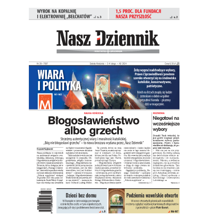 Nasz Dziennik z dnia 03.02.2024 wydanie PDF