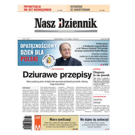 Nasz Dziennik z dnia 10.02.2024 wydanie PDF