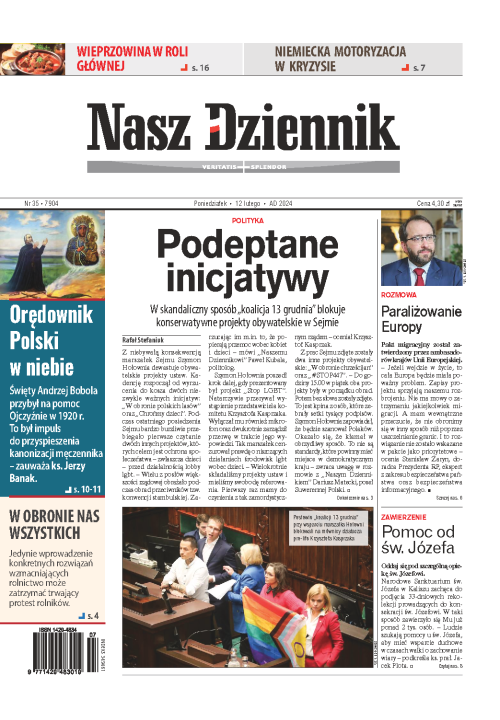 Nasz Dziennik z dnia 12.02.2024 wydanie PDF