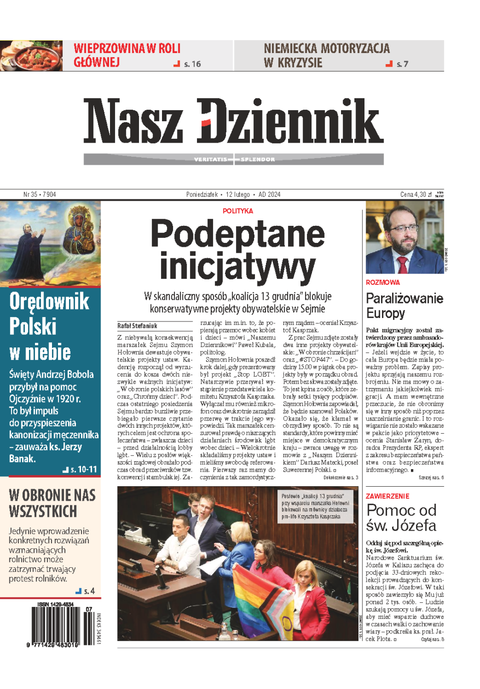 Nasz Dziennik z dnia 12.02.2024 wydanie PDF