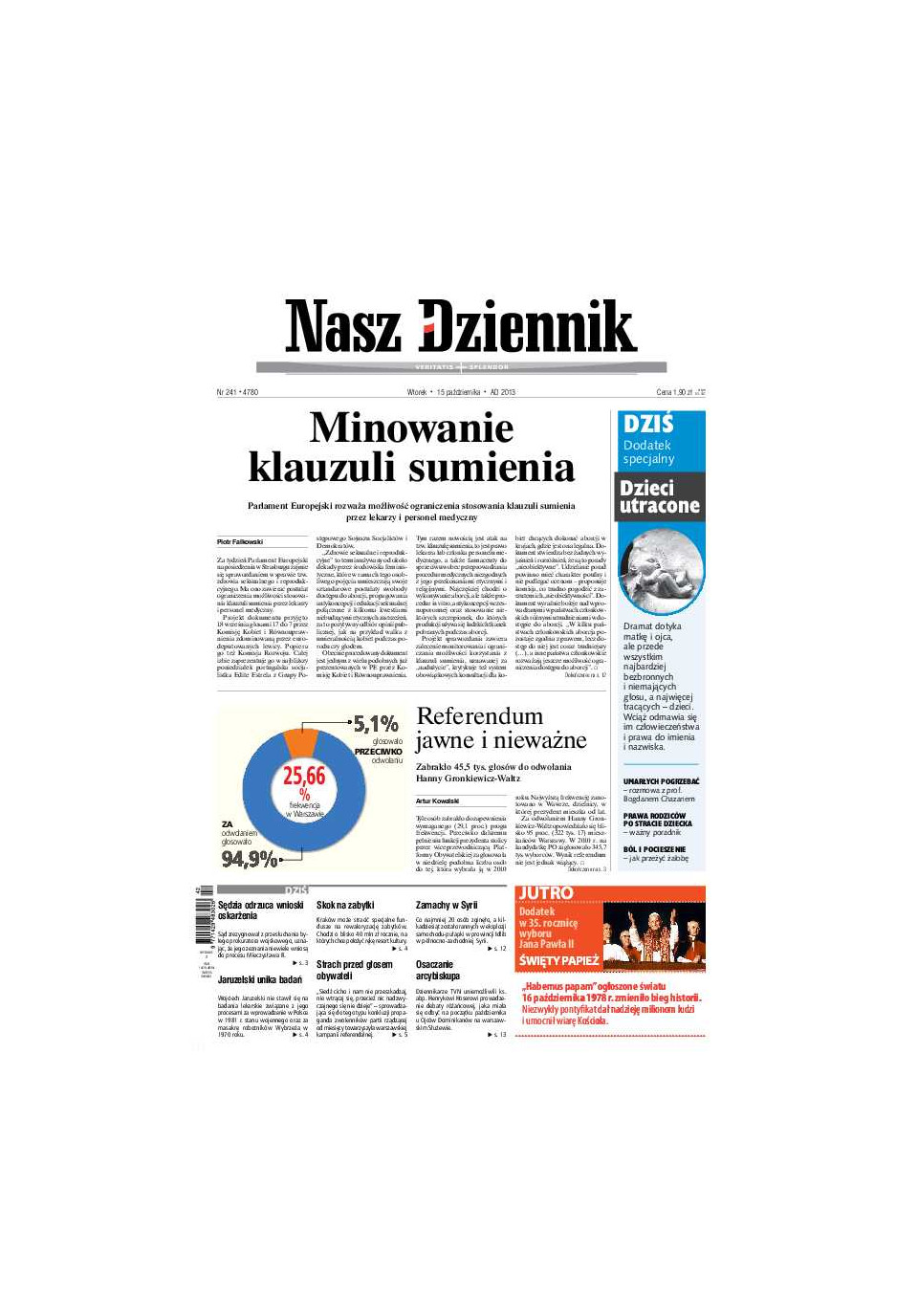 Nasz Dziennik z dnia 15.10.2013 wydanie PDF