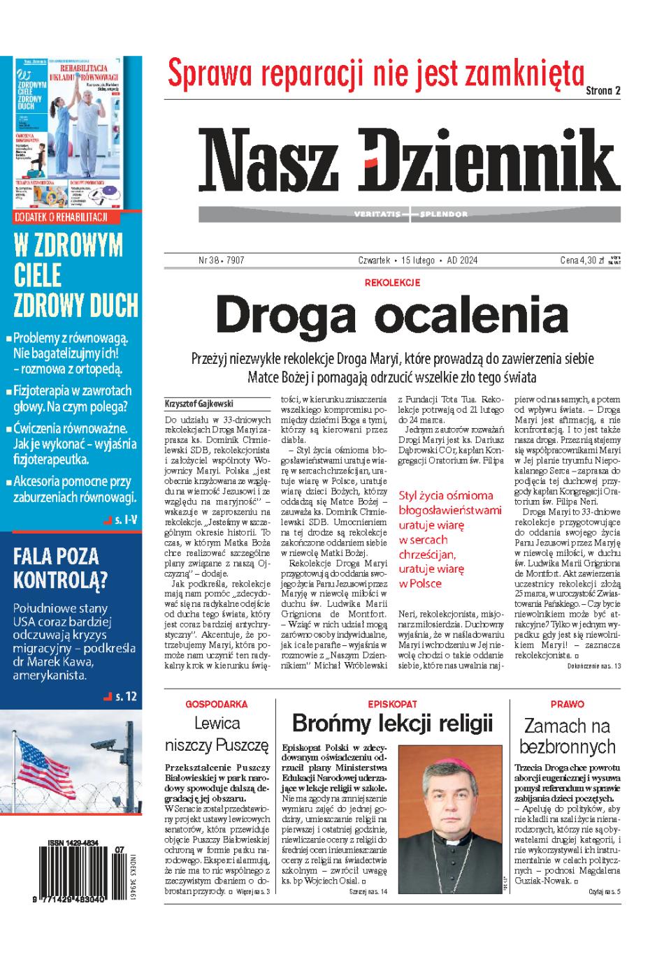 Nasz Dziennik z dnia 15.02.2024 wydanie PDF