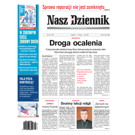 Nasz Dziennik z dnia 15.02.2024 wydanie PDF