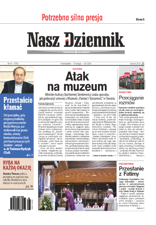 Nasz Dziennik z dnia 19.02.2024 wydanie PDF