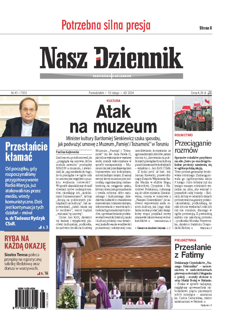 Nasz Dziennik z dnia 19.02.2024 wydanie PDF