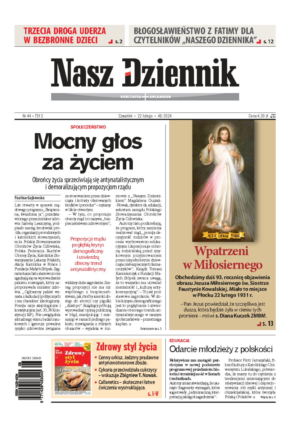Nasz Dziennik z dnia 22.02.2024 wydanie PDF