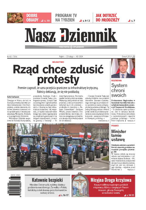Nasz Dziennik z dnia 23.02.2024 wydanie PDF