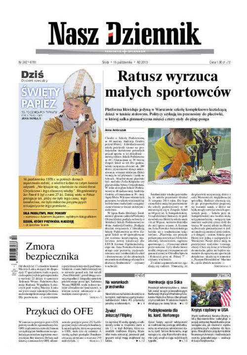 Nasz Dziennik z dnia 16.10.2013 wydanie PDF