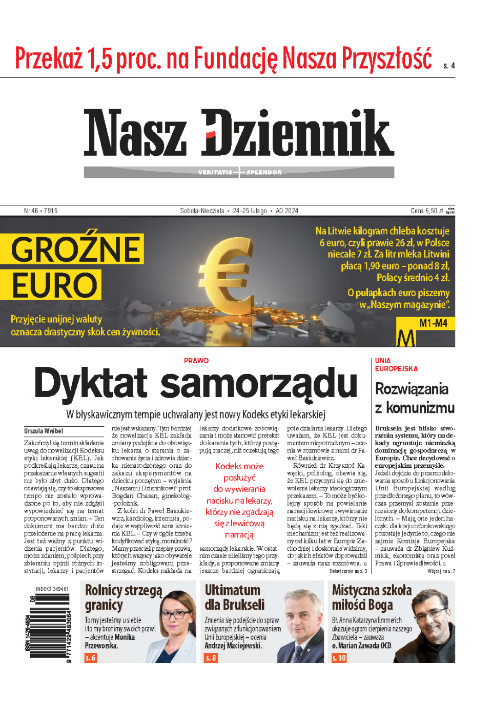 Nasz Dziennik z dnia 24.02.2024 wydanie PDF