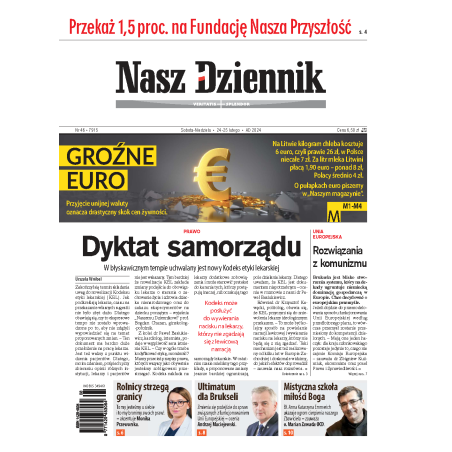 Nasz Dziennik z dnia 24.02.2024 wydanie PDF