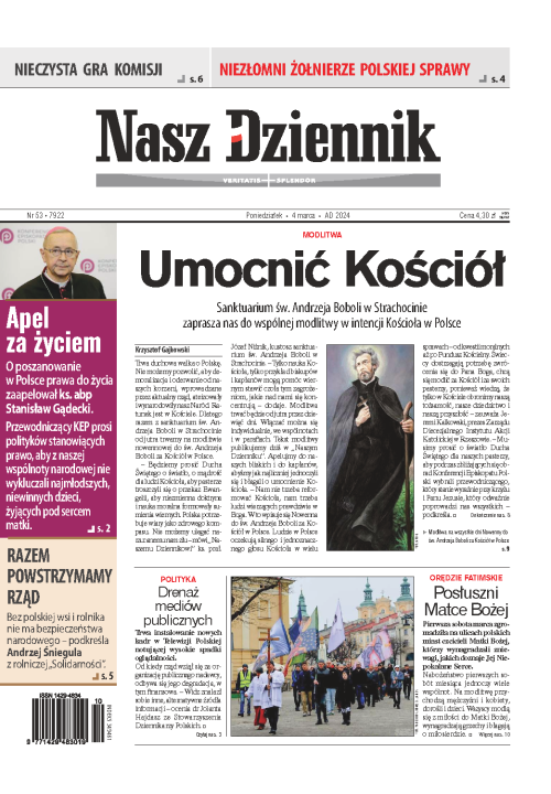 Nasz Dziennik z dnia 04.03.2024 wydanie PDF