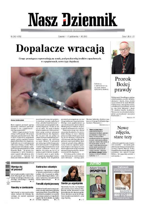 Nasz Dziennik z dnia 17.10.2013 wydanie PDF