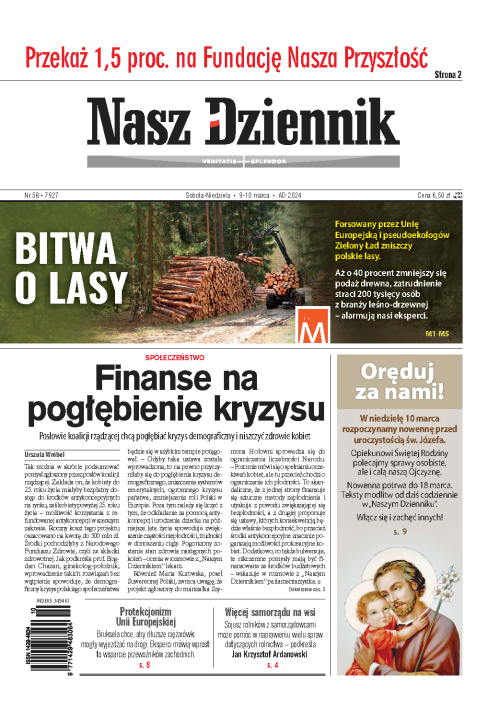 Nasz Dziennik z dnia 09.03.2024 wydanie PDF