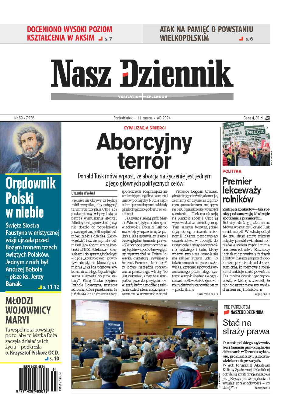 Nasz Dziennik z dnia 11.03.2024 wydanie PDF