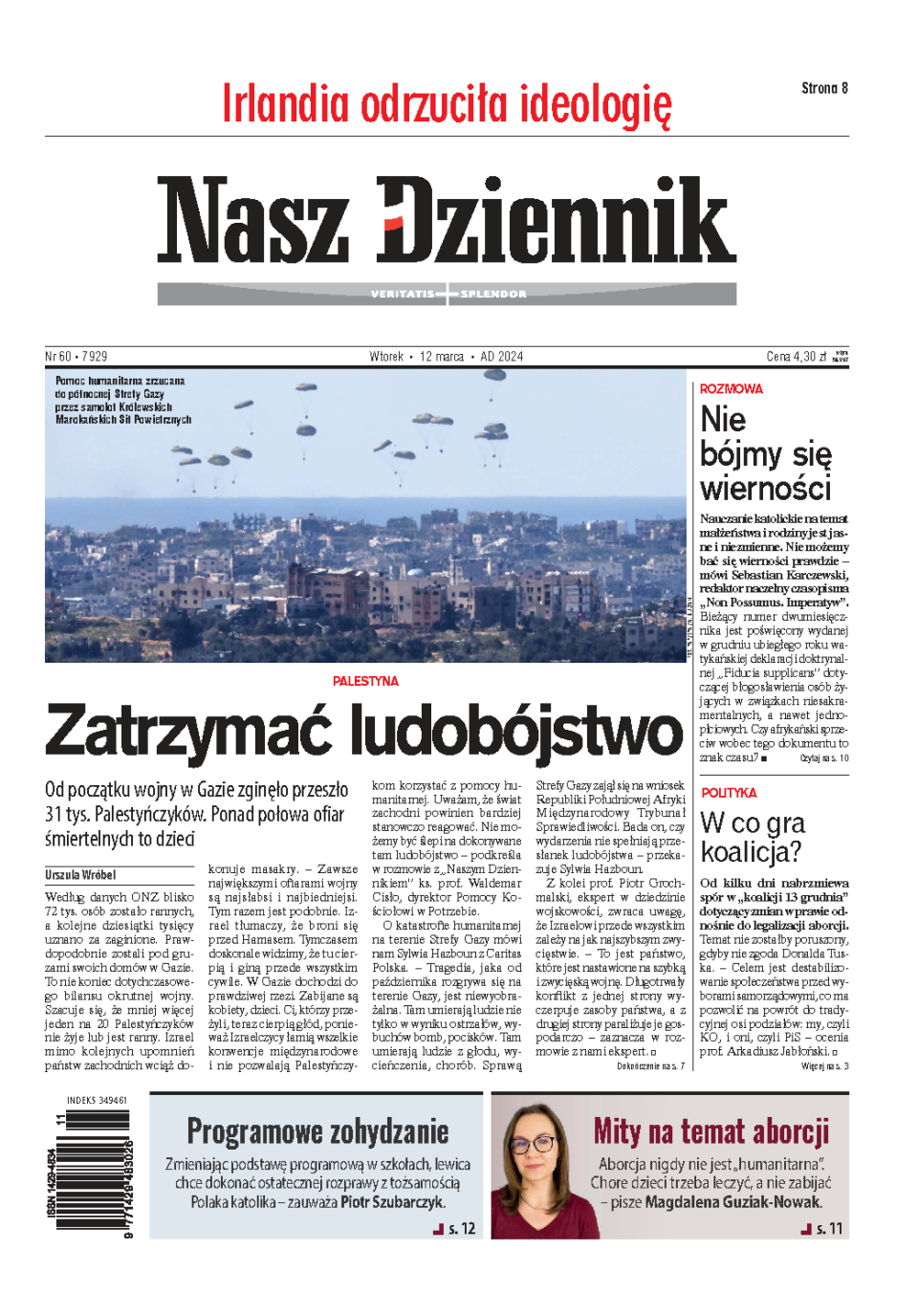 Nasz Dziennik z dnia 12.03.2024 wydanie PDF
