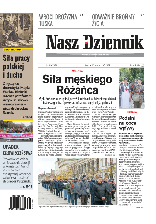 Nasz Dziennik z dnia 13.03.2024 wydanie PDF