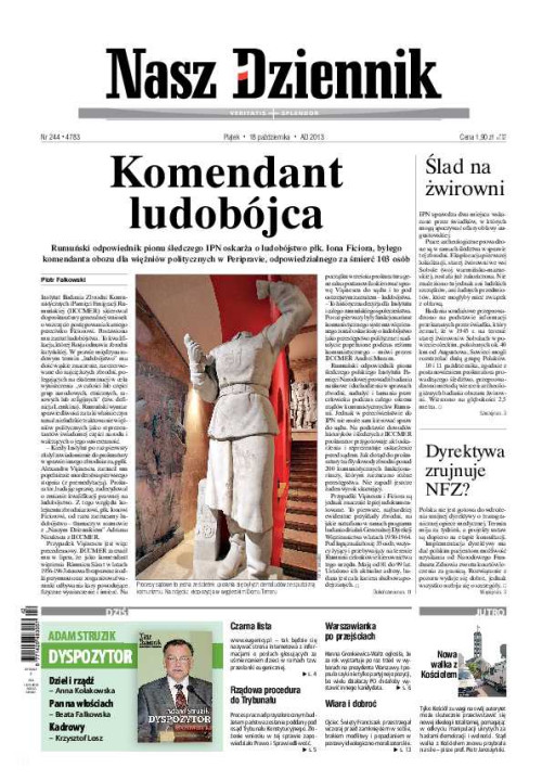 Nasz Dziennik z dnia 18.10.2013 wydanie PDF