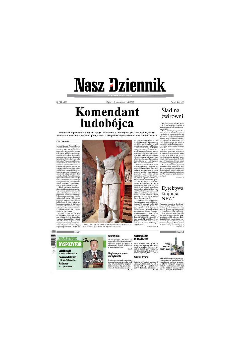 Nasz Dziennik z dnia 18.10.2013 wydanie PDF