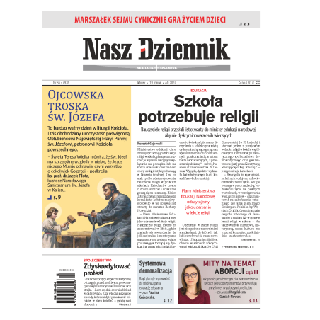 Nasz Dziennik z dnia 19.03.2024 wydanie PDF