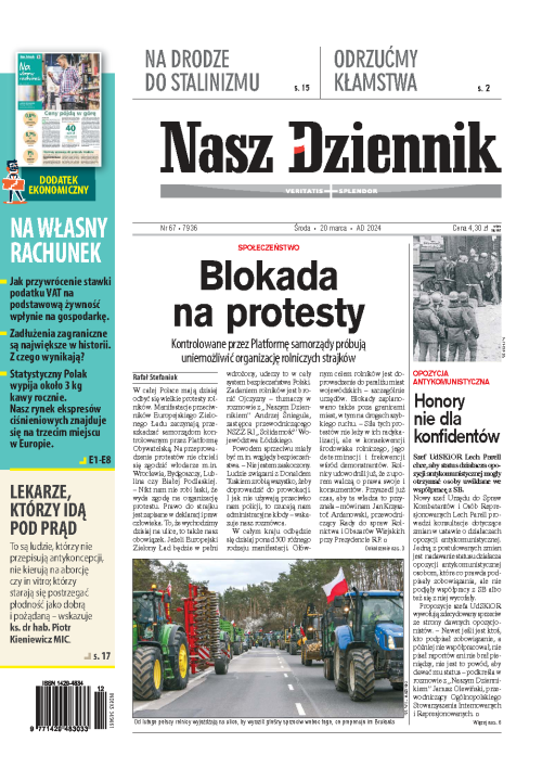 Nasz Dziennik z dnia 20.03.2024 wydanie PDF