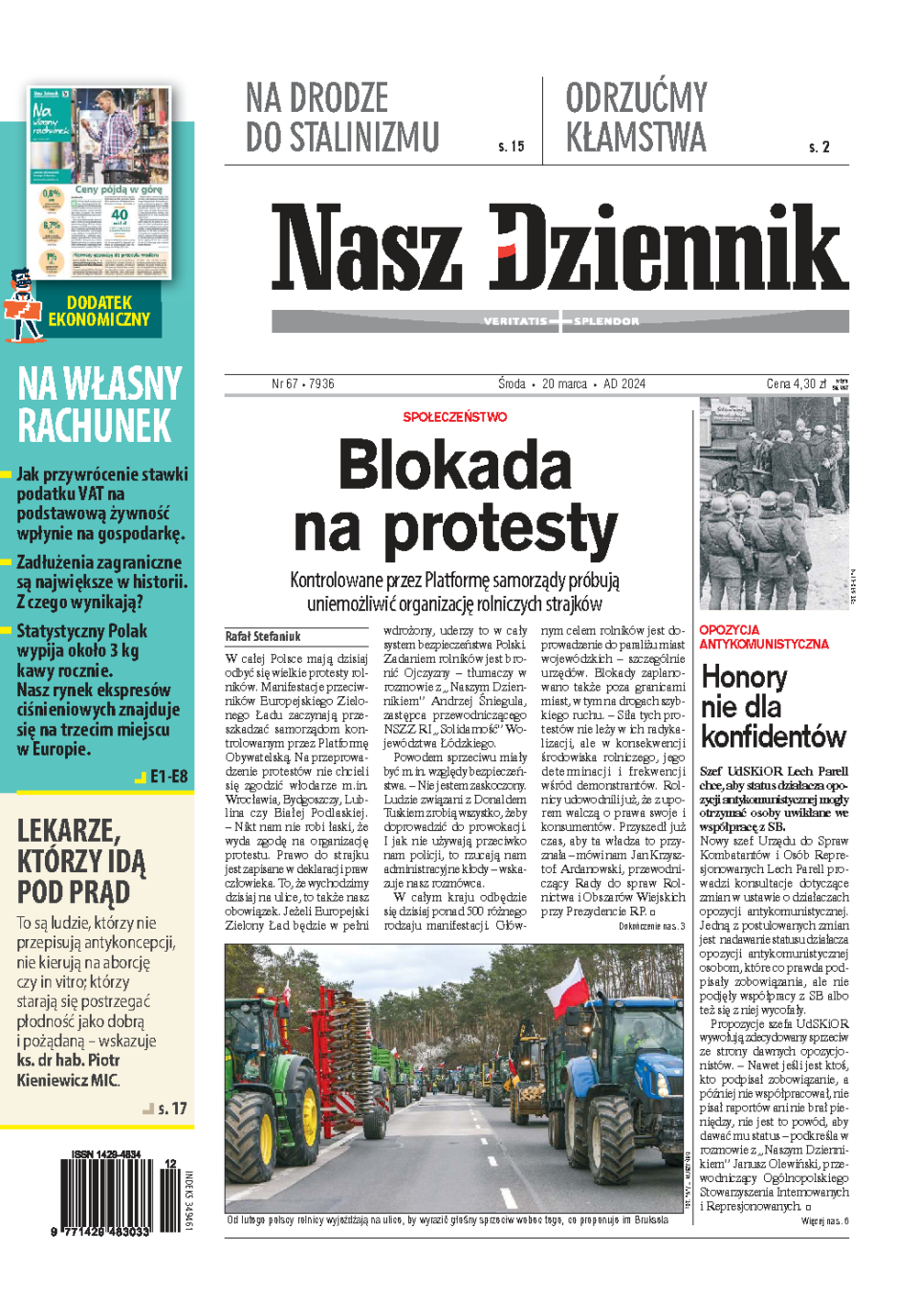 Nasz Dziennik z dnia 20.03.2024 wydanie PDF
