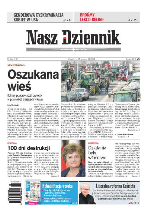 Nasz Dziennik z dnia 21.03.2024 wydanie PDF