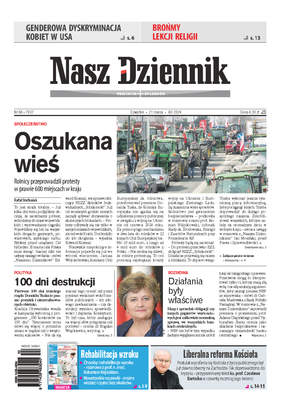 Nasz Dziennik z dnia 21.03.2024 wydanie PDF