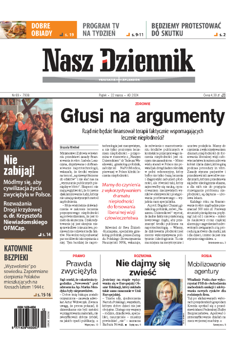 Nasz Dziennik z dnia 22.03.2024 wydanie PDF