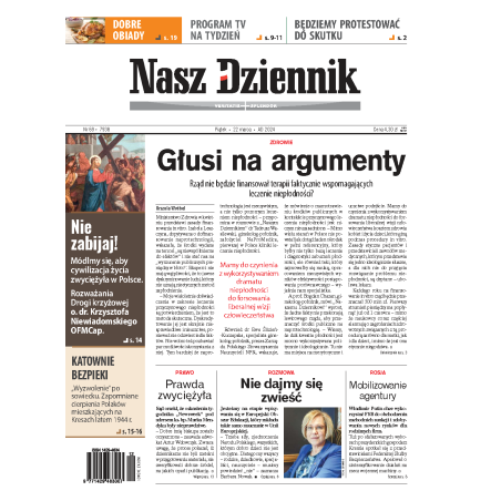 Nasz Dziennik z dnia 22.03.2024 wydanie PDF