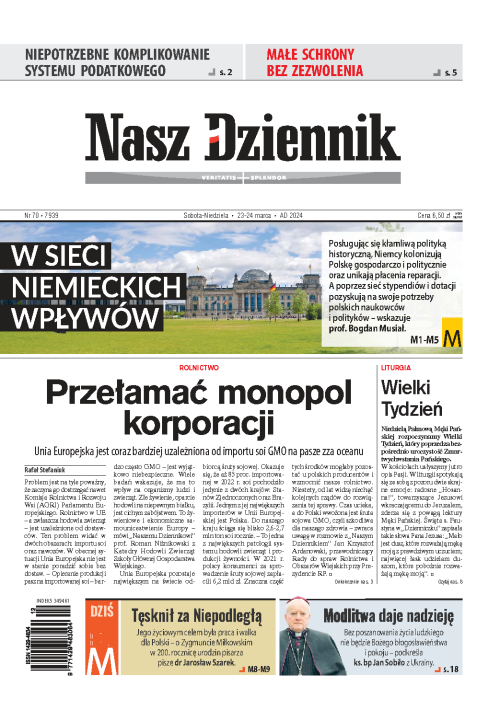 Nasz Dziennik z dnia 23.03.2024 wydanie PDF