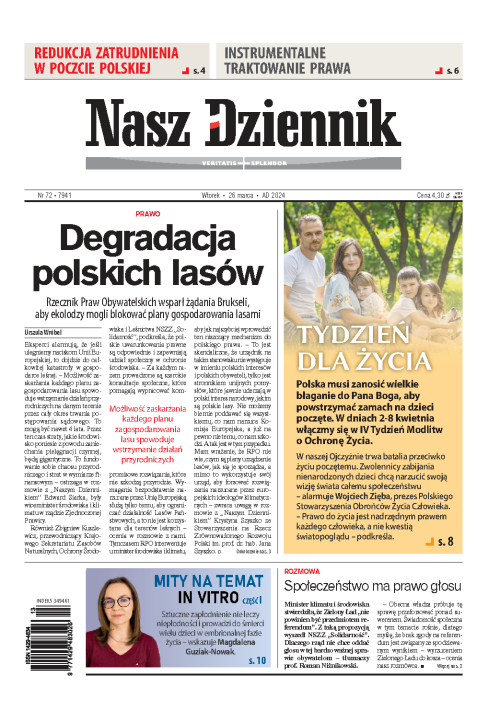 Nasz Dziennik z dnia 26.03.2024 wydanie PDF