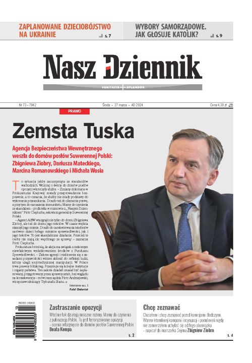 Nasz Dziennik z dnia 27.03.2024 wydanie PDF