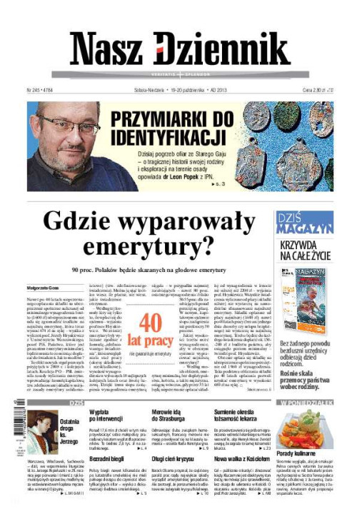 Nasz Dziennik z dnia 19.10.2013 wydanie PDF