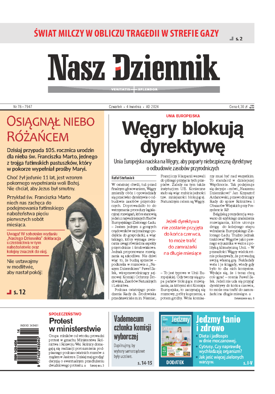 Nasz Dziennik z dnia 04.04.2024 wydanie PDF
