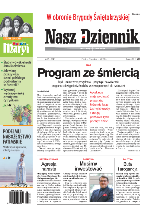 Nasz Dziennik z dnia 05.04.2024 wydanie PDF
