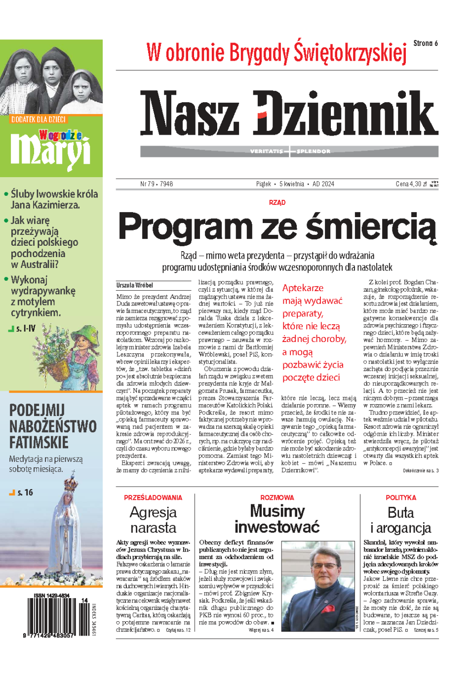 Nasz Dziennik z dnia 05.04.2024 wydanie PDF