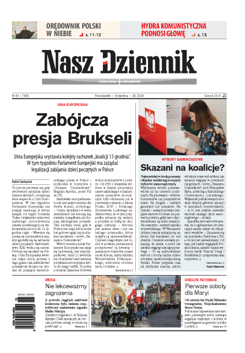 Nasz Dziennik z dnia 08.04.2024 wydanie PDF