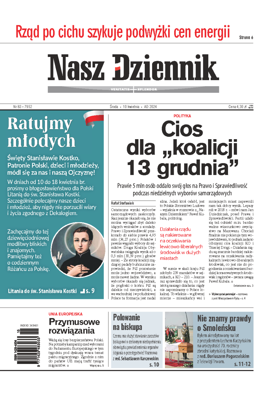 Nasz Dziennik z dnia 10.04.2024 wydanie PDF
