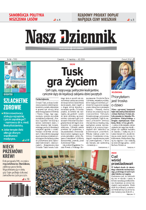 Nasz Dziennik z dnia 11.04.2024 wydanie PDF