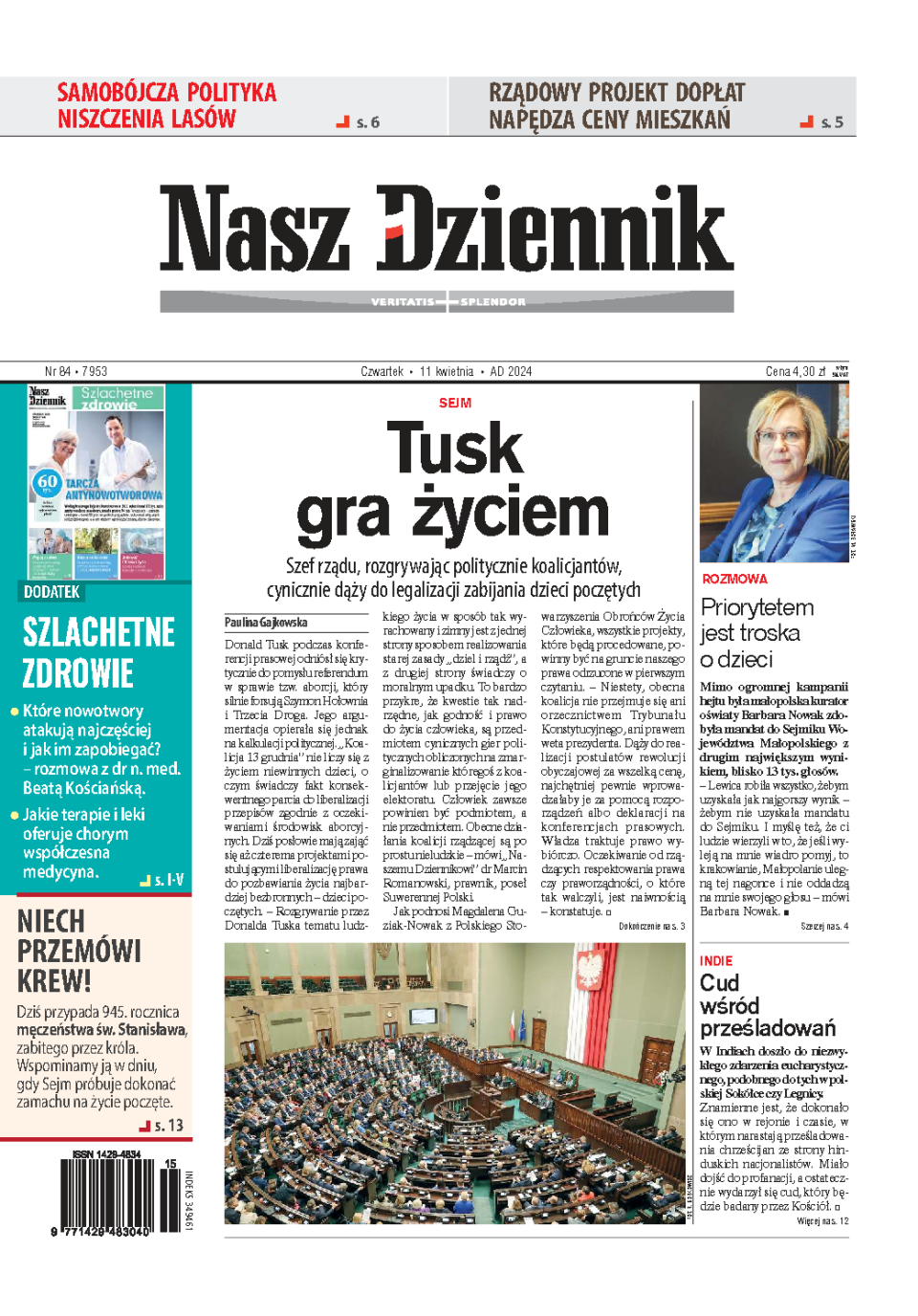 Nasz Dziennik z dnia 11.04.2024 wydanie PDF