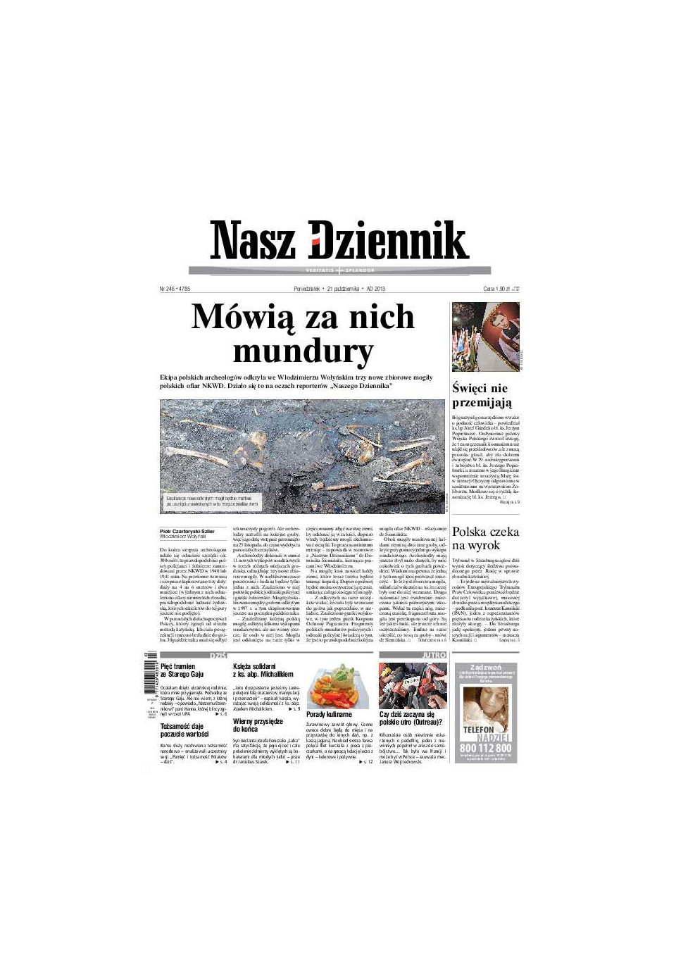 Nasz Dziennik z dnia 21.10.2013 wydanie PDF