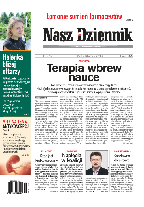 Nasz Dziennik z dnia 16.04.2024 wydanie PDF