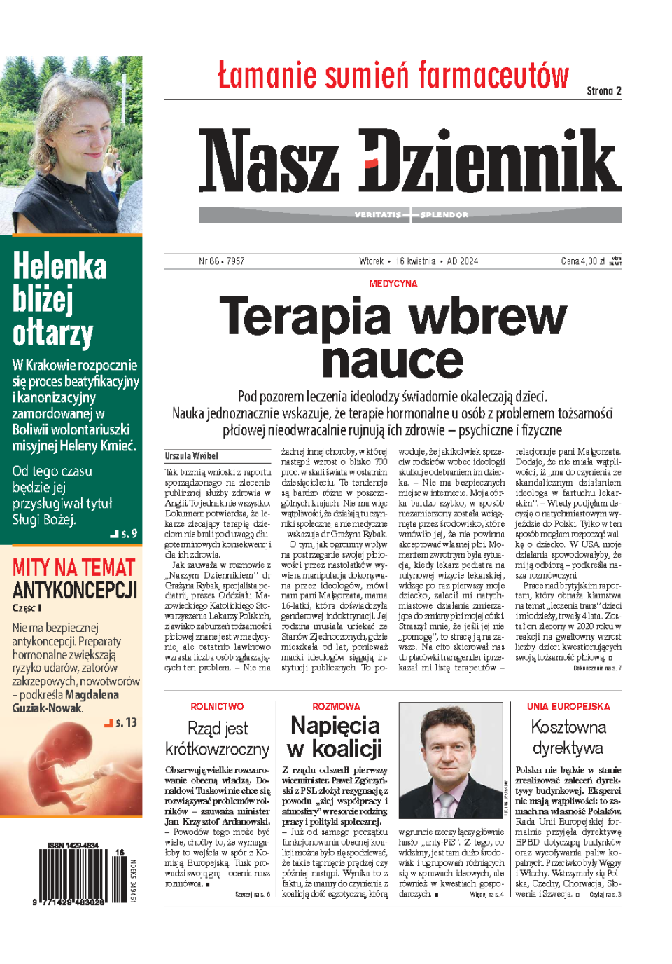 Nasz Dziennik z dnia 16.04.2024 wydanie PDF