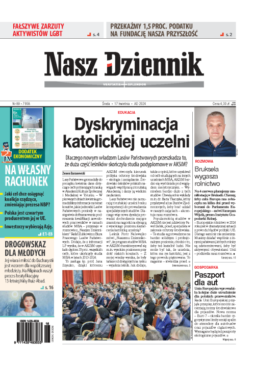Nasz Dziennik z dnia 17.04.2024 wydanie PDF