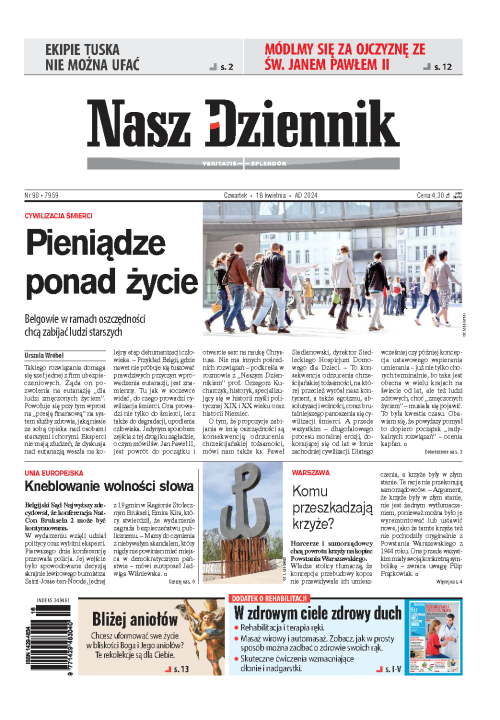 Nasz Dziennik z dnia 18.04.2024 wydanie PDF