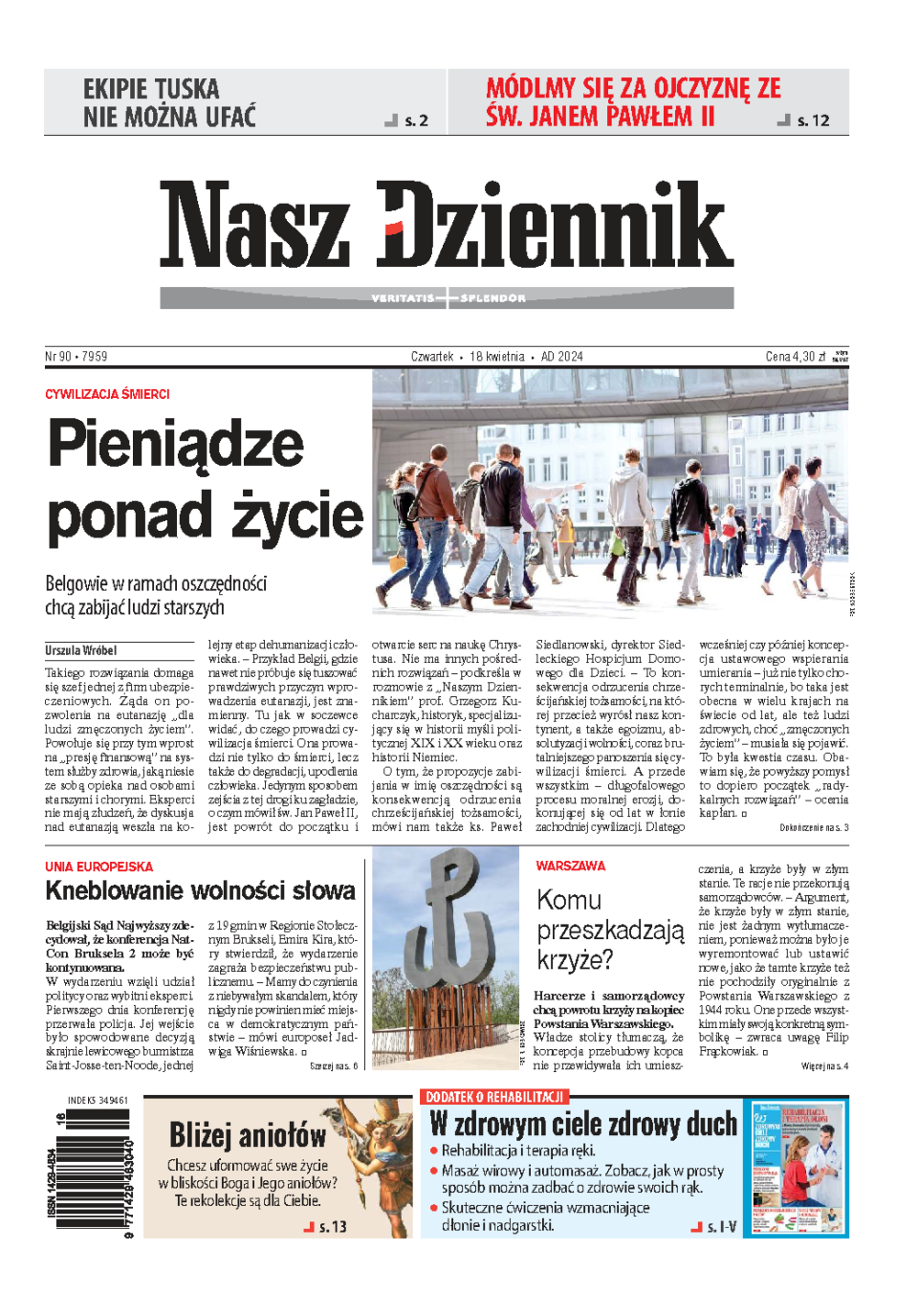 Nasz Dziennik z dnia 18.04.2024 wydanie PDF