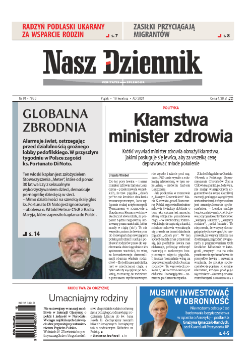 Nasz Dziennik z dnia 19.04.2024 wydanie PDF