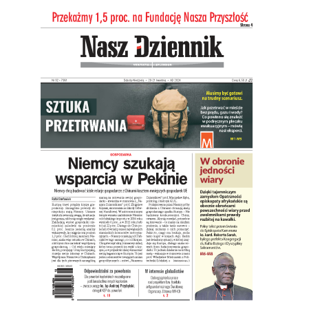 Nasz Dziennik z dnia 20.04.2024 wydanie PDF