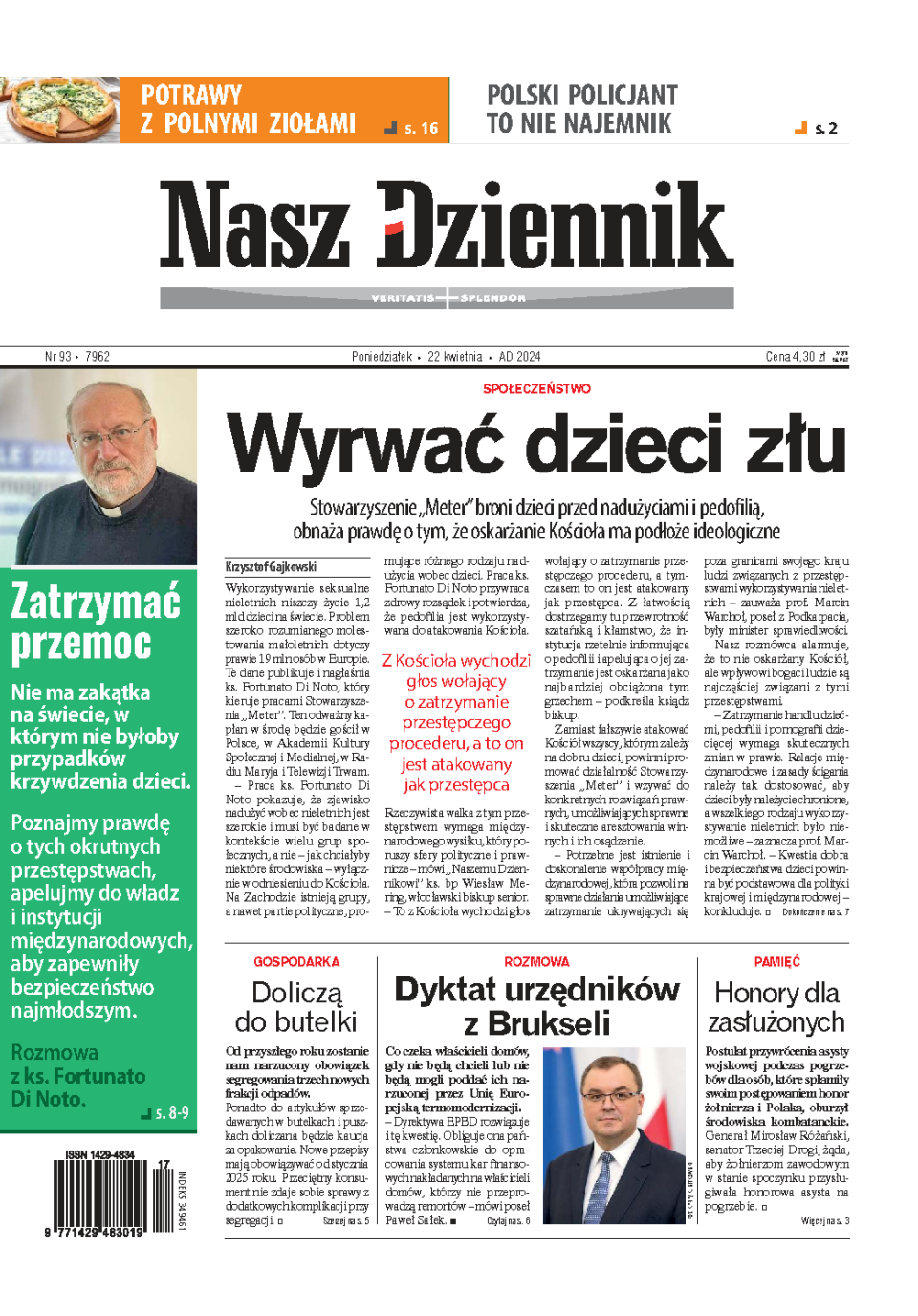 Nasz Dziennik z dnia 22.04.2024 wydanie PDF